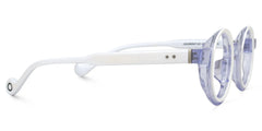 Round Glanton White Glasses deals -Zeelool Glasses