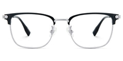 Men's Titanium Eyeglass Frames with Browline Shape