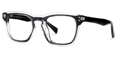 Tr90 Eyeglasses Frames With Rectangle Shape and Black Clear Color