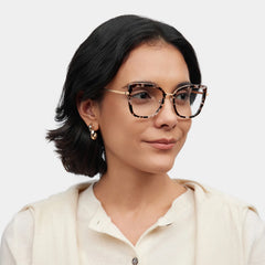 Leila Tortoise Frame Glasses with Butterfly Frame Online | ZEELOOL