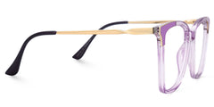 Purple Square Frame Glasses
