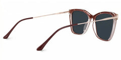 Krystle Square Red Eyeglasses and Clear Frames
