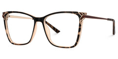 Tricee square Tortoise shell Eyeglass Frames For Women | Zeelool