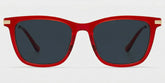 Selena Rectangle Transparent Red Glasses for Women | ZEELOOL