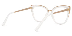 Ruiz Cateye White Glasses | Zeelool Glasses