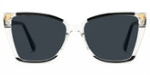 Clear Frame Glasses With Black Sides For Women
