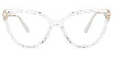 Lucas Cat Eye Glasses with Clear Frames | Zeelool