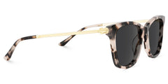 Large Rectangle Eyeglasses With Woven Metal Temples