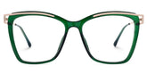 Krystle Square Green Thin Frames Glasses | ZEELOOL