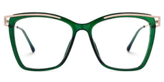 Krystle Square Green Thin Frames Glasses | ZEELOOL