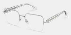 Lauren Silver Frame Glasses with Square Frame Online | ZEELOOL