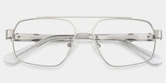 Sterling Eyeglasses in Aviator Silver Frame | ZEELOOL