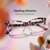 Bella Pink Petal Tortoise Rectangle Frame Glasses | ZEELOOL