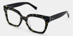 Renata Square Black Eyeglasses with Bling Frames | ZEELOOL