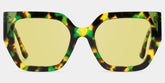 Viva Green Tortoise Frame Glasses with Square Frame Online | ZEELOOL