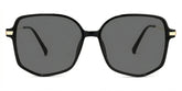 Payton Geometric Black Frame Glasses | Zeelool Optical