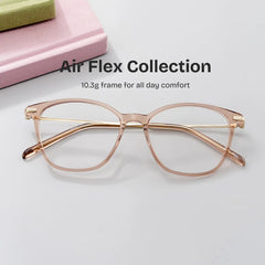 Jessica Beige Cat Eye Glasses for Women | ZEELOOL