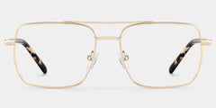 Iris Light Gold Frame Glasses with Aviator Frame Online | ZEELOOL