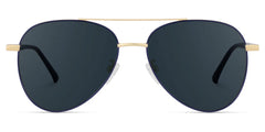 Paige Aviator Black-Gold Sunglasses | Zeelool Glasses