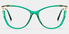 Cateye Yomary Green Eyeglasses and Glasses Frames Deals