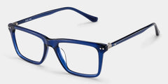 Harper Blue Frame Prescription Glasses with Rectangle Shape | ZEELOOL