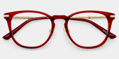Laura Red Frame Glasses with Square Frame Online | ZEELOOL