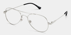 Aviator Silver Glasses | Zeelool Glasses