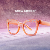 Malcolm Large Square Nerdy Glasses with Matte Brown