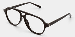 Drew Dark Brown Aviator Glasses for the Female | ZEELOOL