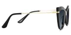 Indira Cat Eye Black Sunglasses | Zeelool Glasses
