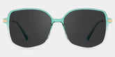 Payton Geometric Green Sunglasses | Zeelool Glasses