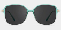 Payton Geometric Green Sunglasses | Zeelool Glasses