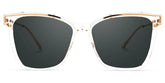 Krystle Square Clear Frame Sunglasses | Zeelool Optical