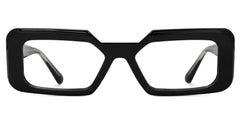 Tasew Black Eyeglasses with Rectangle Design