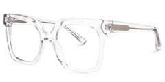 Dexter Square Clear Eyeglasses and Acetate Frames