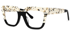 Carolann Square Black Frame Glasses | Zeelool Optical