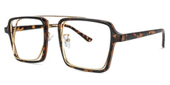 Aviator Tortoise-Gold Glasses | Zeelool Glasses