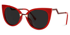Jacqueline Cat Eye Red Sunglasses | Zeelool Glasses