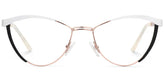 Sydney Cat Eye White Frame Glasses | Zeelool Optical