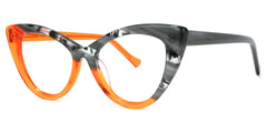Maxine Cateye Orange Eyeglasses and Glasses Frames