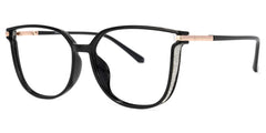 Rodz Square Black Frame Glasses with Prescription Lens