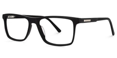 Daniel Rectangle Black Glasses | Zeelool Glasses