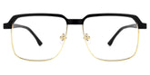 Cherron Browline Black-Gold Glasses | Zeelool Glasses