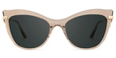 Indira Cat Eye Beige Sunglasses | Zeelool Glasses