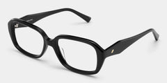 Rowan Black Full Rim Rectangle Eyeglasses for Women | ZEELOOL