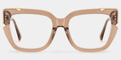 Dax Square Beige Frame Eyeglasses for Women| ZEELOOL