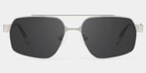 Sterling Eyeglasses in Aviator Silver Frame | ZEELOOL