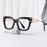 Square Cat-Eye Glasses With Black Color