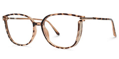 Rodz Pale Tortoiseshell Glasses with Square Thin frame