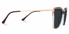 Krystle Square Red Eyeglasses and Clear Frames